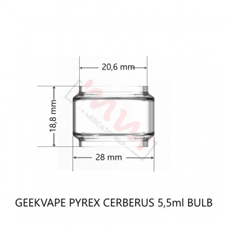 SZKIEŁKO GEEKVAPE CERBERUS PYREX/SZKŁO BULB 5,5ML